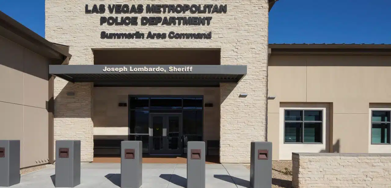 LVMPD Summerlin Command, Entrance